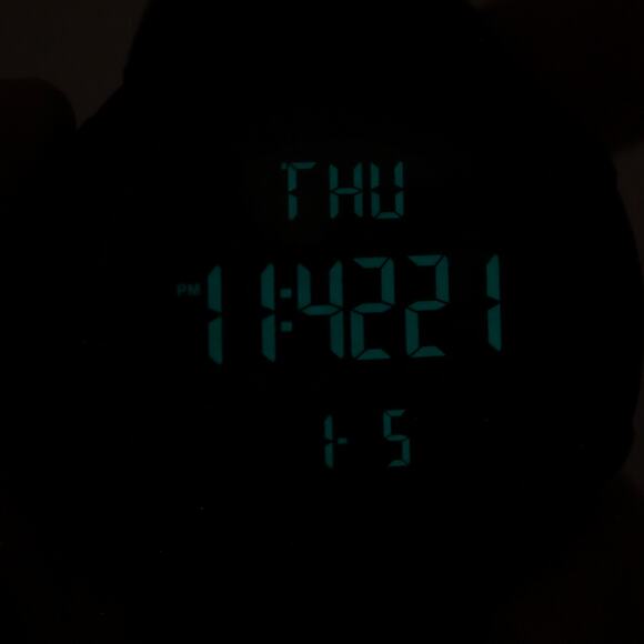 SKMEI Mens Jumbo 50mm Black Digital Sport Watch Alarm Chrono Timer w New Battery - Picture 6 of 14